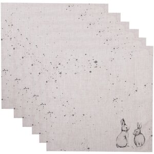 Clayre & Eef BNS43 Set di 6 tovaglioli 40x40 cm Beige...