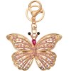 Juleeze JZKC0176 Portachiavi Farfalla color oro rosa 6x2x8 cm