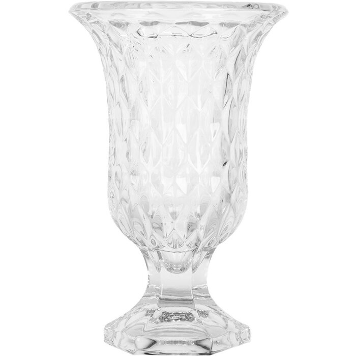 Clayre & Eef 6GL5030 Vaso in vetro trasparente Ø 12 cm Altezza 19 cm