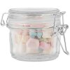 Clayre & Eef 6GL5034 Vasetto con coperchio 10x7x6 cm in vetro stile country