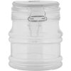 Clayre & Eef 6GL5035 Vasetto con coperchio 9x8x9 cm in vetro stile country
