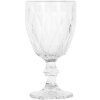 Clayre & Eef 6GL5046 Bicchiere da vino 200ml design tagliato Ø8xH16cm Trasparente