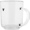 Bicchiere da tè Clayre & Eef Motivo cuore 200 ml Trasparente Design elegante