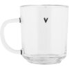 Bicchiere da tè Clayre & Eef Motivo cuore 200 ml Trasparente Design elegante