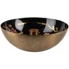 Clayre & Eef 65881 Candeliere Oro Nero Ø 17x6 cm Ferro Stile Barocco