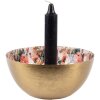 Clayre & Eef 65882 Candeliere oro 14 cm design romantico in ferro