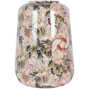 Clayre & Eef 65885 Vaso decorativo Grigio Rosa Ferro...