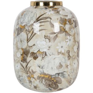 Clayre & Eef 65890 Vaso di decorazione in ferro Beige...