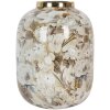 Clayre & Eef 65890 Vaso di decorazione in ferro Beige Brown Ø 17x22 cm