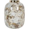 Clayre & Eef 65890 Vaso di decorazione in ferro Beige Brown Ø 17x22 cm