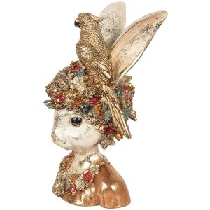 Clayre & Eef 6PR5090 Decorazione Busto Coniglio Oro...