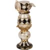 Clayre & Eef Coniglio decorativo in poliresina beige nero oro 12x10x28 cm