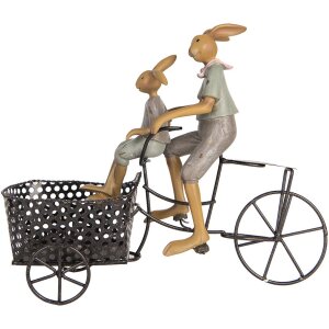 Decorazione Clayre & Eef coniglio in bicicletta stile...