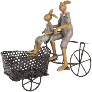 Decorazione Clayre & Eef coniglio in bicicletta stile...