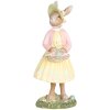 Clayre & Eef Coniglio decorativo beige giallo 5x6x12 cm Decorazione pasquale in poliresina