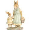 Clayre & Eef 6PR5453 Coniglio decorativo in poliresina beige verde giallo 14x7x20 cm