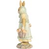 Clayre & Eef 6PR5453 Coniglio decorativo in poliresina beige verde giallo 14x7x20 cm