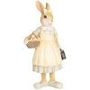 Clayre & Eef 6PR5455 Coniglio decorativo beige giallo 8x5x15 cm Decorazione pasquale