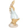 Clayre & Eef Coniglio decorativo in stile country blu 9x7x15 cm