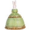 Clayre & Eef Portagioie Coniglio Beige Verde 18x15x24 cm
