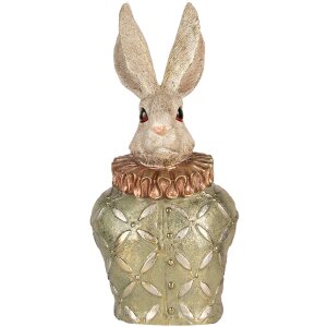 Clayre & Eef Busto decorativo Coniglio Beige Verde...