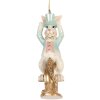 Clayre & Eef 6PR5711 Decorazione pendente coniglio 4x4x10 cm