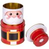 Clayre & Eef 6BL0135 Set di 3 scatole portaoggetti con design natalizio in ferro