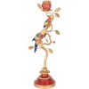 Clayre & Eef 6PR5088 Portacandele Oro Rosso 17x9x33 cm in poliresina Stile Boho