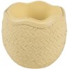 Clayre & Eef 6PR5129 Ciotola con coperchio Coniglietto di Pasqua su uovo di Pasqua giallo 11x10x20 cm