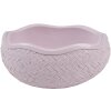 Ciotola decorativa Clayre & Eef con coperchio Coniglietto su uovo di Pasqua rosa 9x13x16 cm