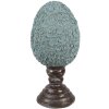 Uovo decorativo Clayre & Eef in stile country Ø 16x34 cm Blu Marrone Poliresina