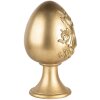 Uovo decorativo Clayre & Eef Oro Ø 14x24 cm Decorazione pasquale in poliresina