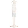 Pecora decorativa Clayre & Eef Bianco Blu 6x4x17 cm Stile Country in Poliresina