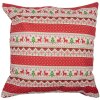 Clayre & Eef KT021.376 Copricuscino Rosso 44x44 cm Design natalizio Stile Country