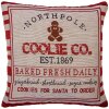 Clayre & Eef KT021.386 Copricuscino Beige Rosso 44x44 cm Stile Country