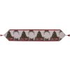 Clayre & Eef KT065.012 Runner da tavola 33x180 cm Beige Verde Rosso Stile country