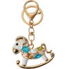 Juleeze JZKC0197 Portachiavi in oro bianco con pietre preziose 6x2x4 cm