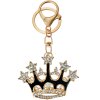 Juleeze JZKC0199 Portachiavi corona design strass oro 4x2x6 cm