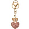 Juleeze JZKC0200 Portachiavi oro rosa con strass 3x2x5 cm