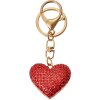 Juleeze JZKC0203 Portachiavi cuore rosso strass oro 4x2x4 cm