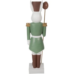 Clayre & Eef Coniglio decorativo stile country 96 cm Bianco Verde Ossido di Magnesio