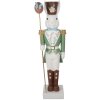 Clayre & Eef Coniglio decorativo stile country 96 cm Bianco Verde Ossido di Magnesio