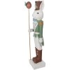 Clayre & Eef Coniglio decorativo stile country 96 cm Bianco Verde Ossido di Magnesio