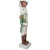 Clayre & Eef Coniglio decorativo stile country 96 cm Bianco Verde Ossido di Magnesio