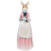 Clayre & Eef Decorazione Coniglio Beige Rosa 22x20x58 cm Figurina di Pasqua in poliresina