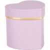 Clayre & Eef 66024PA Scatola regalo Cuore viola oro 10x10x10 cm