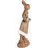 Clayre & Eef 6PR5200 Decorazione Coniglio 18x9x39 cm Marrone Bianco
