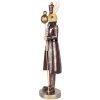 Coniglio decorativo Clayre & Eef 6PR5467 stile country in poliresina 13x12x47 cm