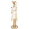 Clayre & Eef Coniglio decorativo Beige Oro 47 cm Decorazione pasquale stile country