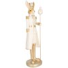 Clayre & Eef Coniglio decorativo Beige Oro 47 cm Decorazione pasquale stile country